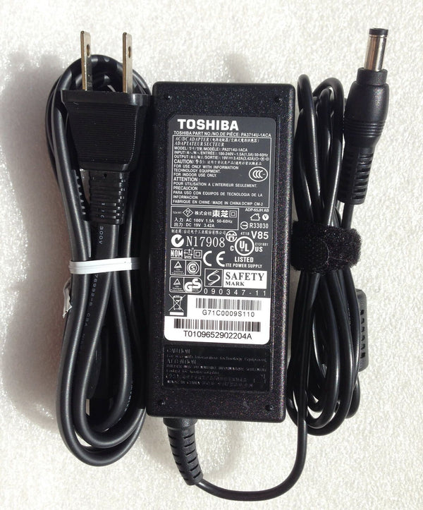 Original OEM Toshiba 65W Cord/Charger Satellite L755-S5213,L755-S5214,L755-S5216