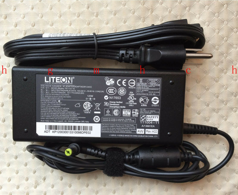 Original OEM Liteon Acer 120W AC Adapter for Acer Aspire 8942G-434G50Mnbk Laptop