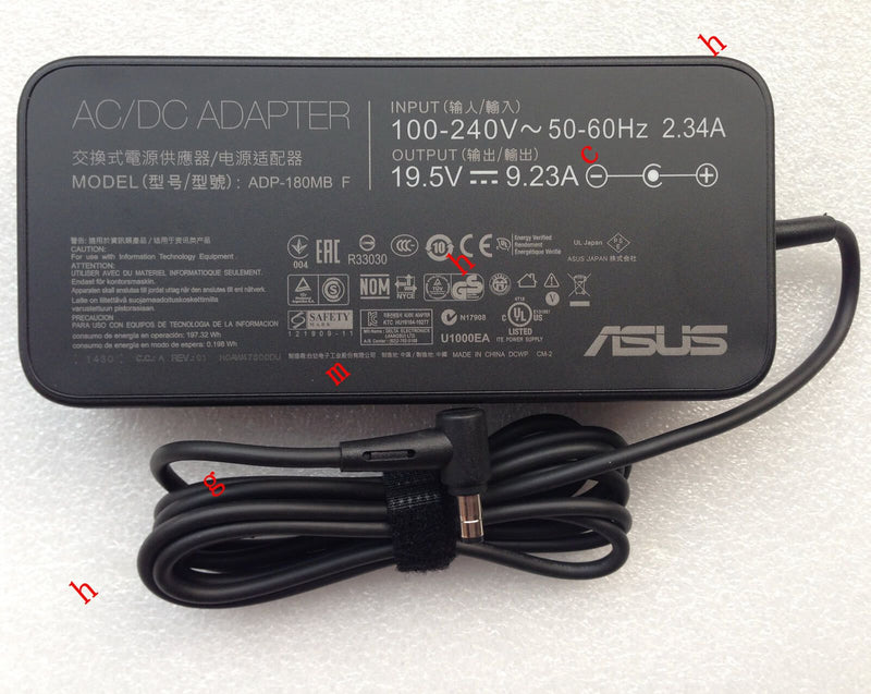 Original Genuine OEM Asus 180W Cord/Charger ROG G750JW-DH71,FA180PM111,ADP-180MB