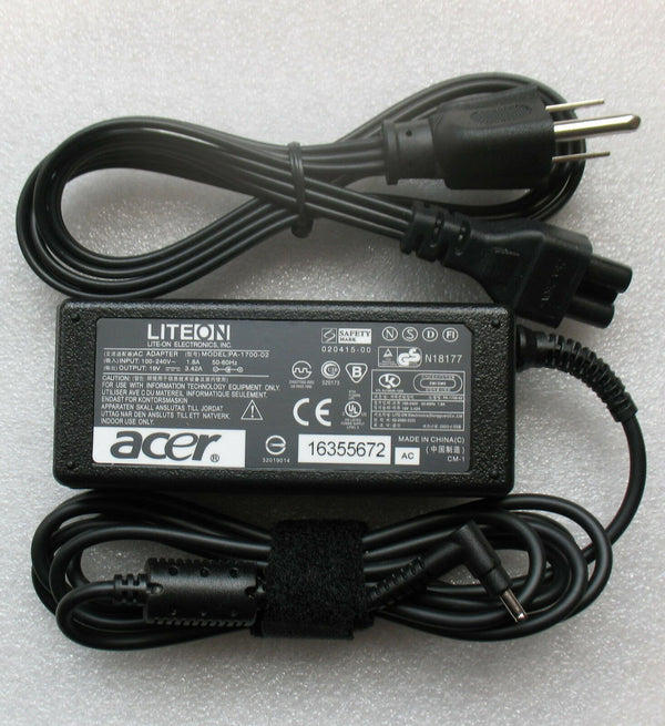 New Original Genuine OEM 65W Cord/Charger Acer Aspire S7-391-6478,S7-391-6822 PC