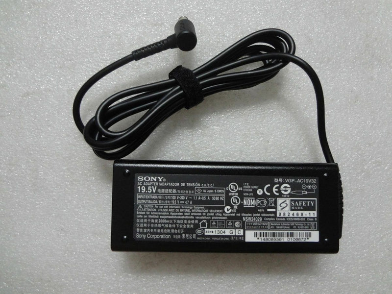 @New Original OEM 19.5V 4.7A 92W AC Adapter&Cord for Sony VAIO PCG-41211U Laptop