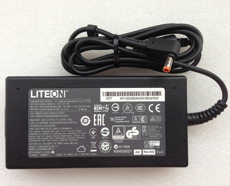 Original OEM 135W AC Adapter for Acer Aspire V17 Nitro VN7-791G-768M Notebook PC