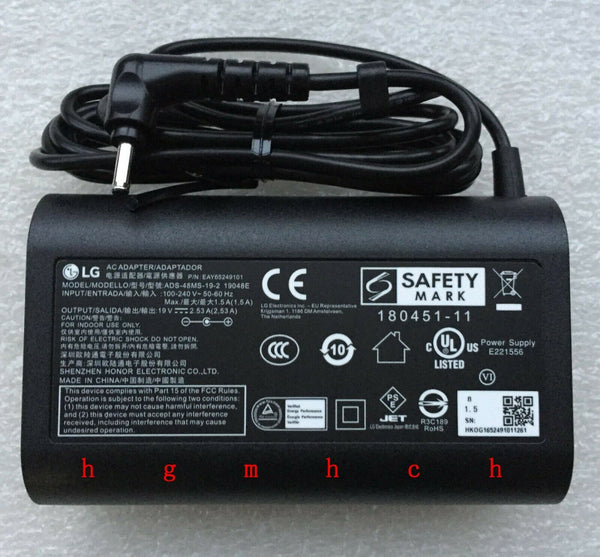 New Original LG AC Adapter&Cord for LG gram 14Z90N-U.AAS7U1 Ultra-Light Notebook