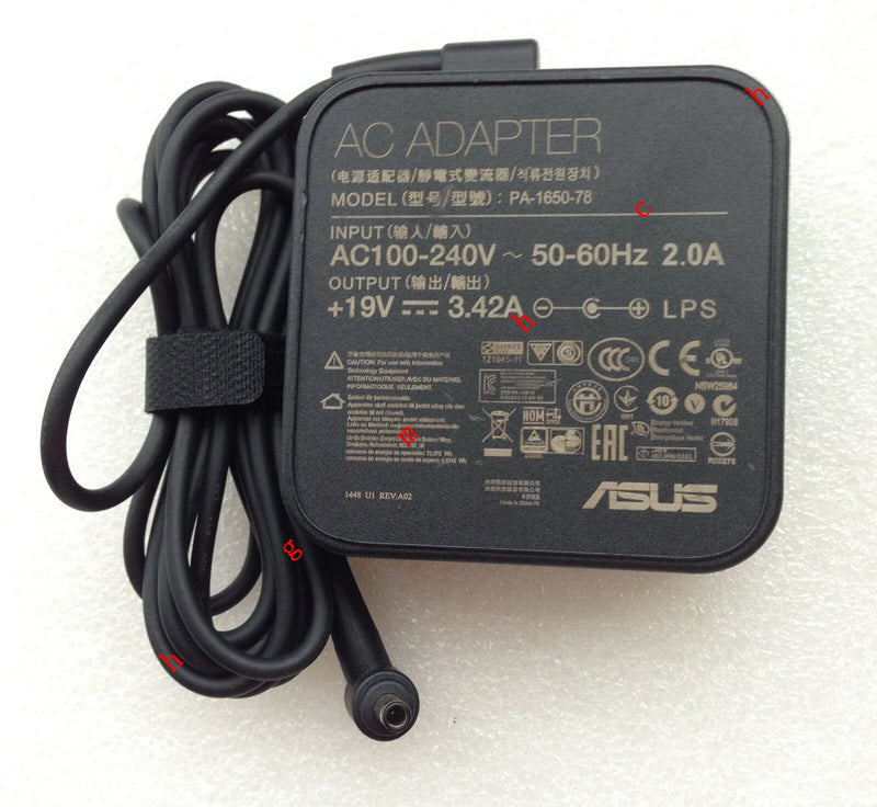 New Original OEM ASUS 65W 19V AC Adapter for ASUS B400A-XH52,B400A-W3035P Laptop