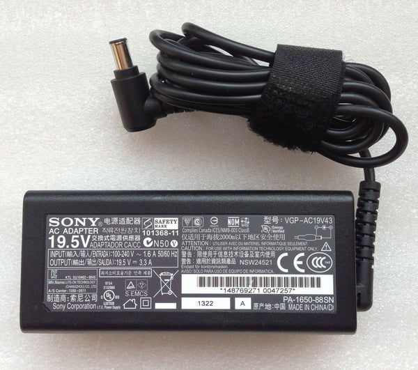 Original OEM Sony AC/DC Adapter&Cord for Sony Vaio VPCY21A7E VPCY21B7E VPCY21C5E