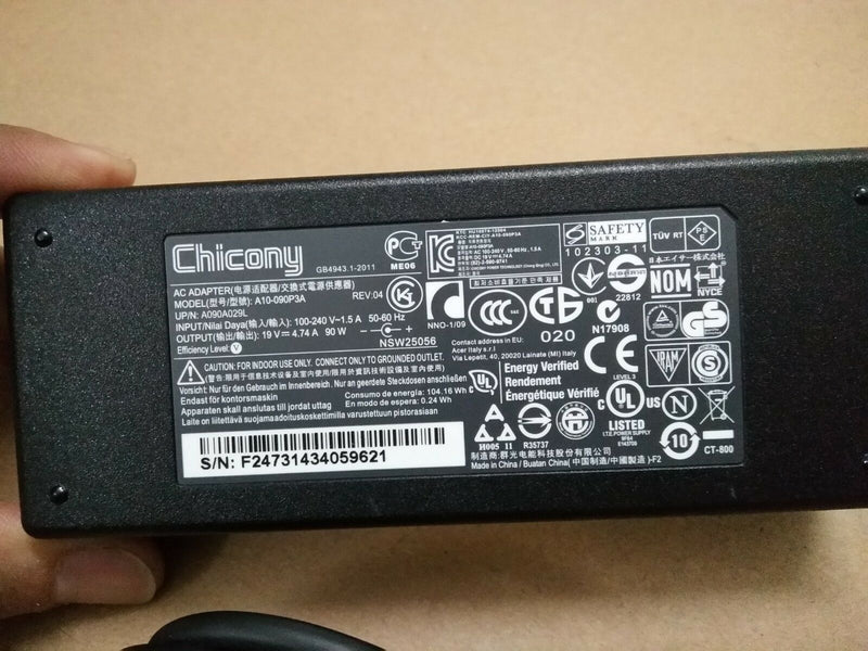 New Original Chicony Acer 90W AC Adapter for Acer Aspire AZ3-605-UR20,A10-090P3A