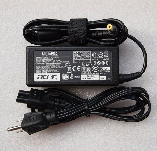 Original Genuine OEM LiteOn Acer 19V 3.42A 65W AC Power Adapter PA-1650-02