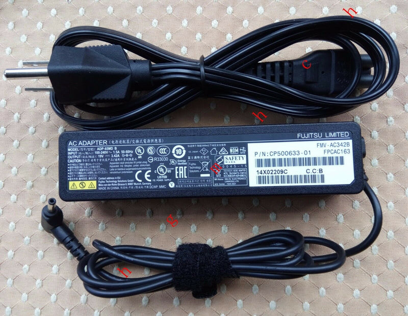 Original OEM Fujitsu 65W AC Adapter for Fujitsu Stylistic Q775/i7-5600U Tablet