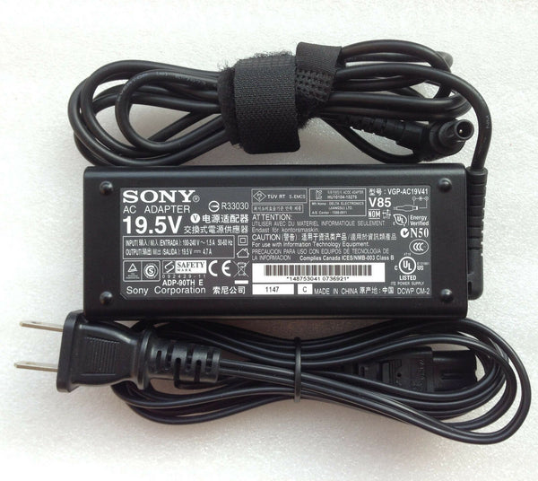 @Original Genuine OEM 90W 19.5V 4.7A AC Adapter for Sony VAIO VPCCA15FX Notebook