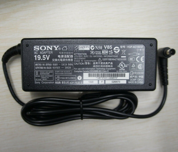 New Original Sony 19.5V AC Adapter&Cord for SONY Bravia KDL-48W600B LCD-LED TV