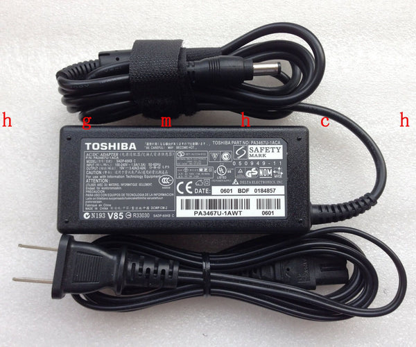 NEW Original Genuine OEM Toshiba 65W 19V AC/DC Adapter SADP-65KB B Cord/Charger