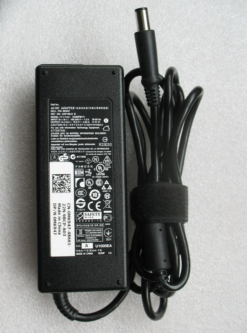 New Original OEM Dell Inspiron N5010/M5010 DA90PM111,MK947 90W AC Adapter&Cord@@