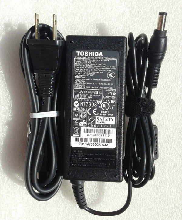 Original OEM Toshiba 65W Cord/Charger Satellite L755-S5243,L755-S5244,L755-S5245