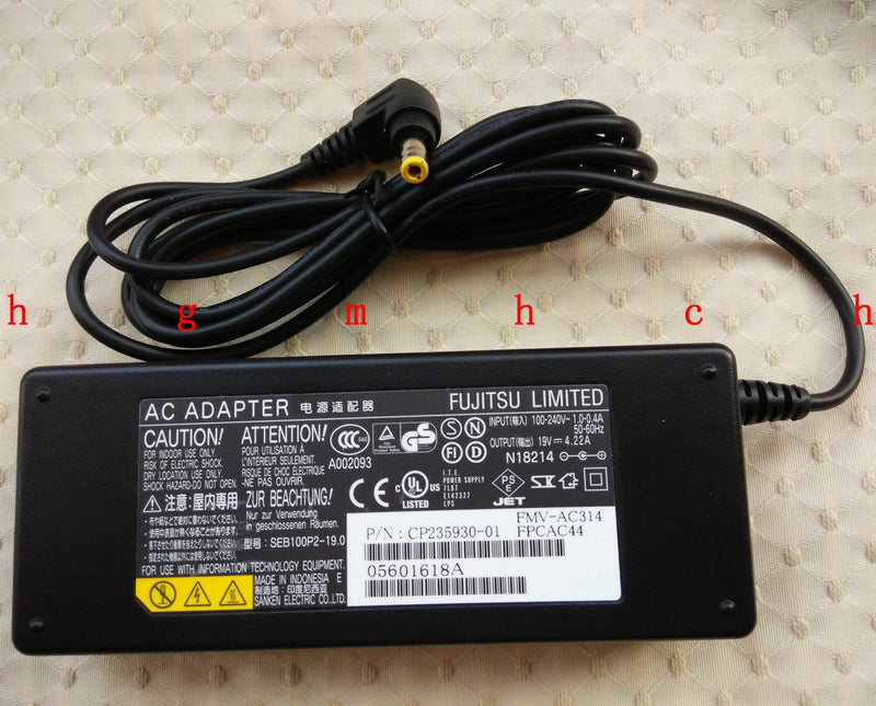 Original OEM Fujitsu 80W 19V AC Adapter&Cord for Fujitsu LifeBook T725 Tablet PC