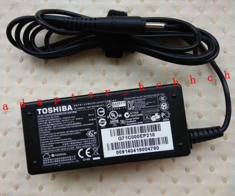 Original OEM Toshiba 45W AC Adapter for Portege Z20t-B2110,Z20t-B2111,Z20t-B-001