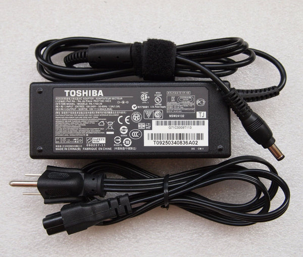 Original OEM Toshiba AC Adapter F Satellite Pro L855D,L870D,L875,L875D,P840,P845