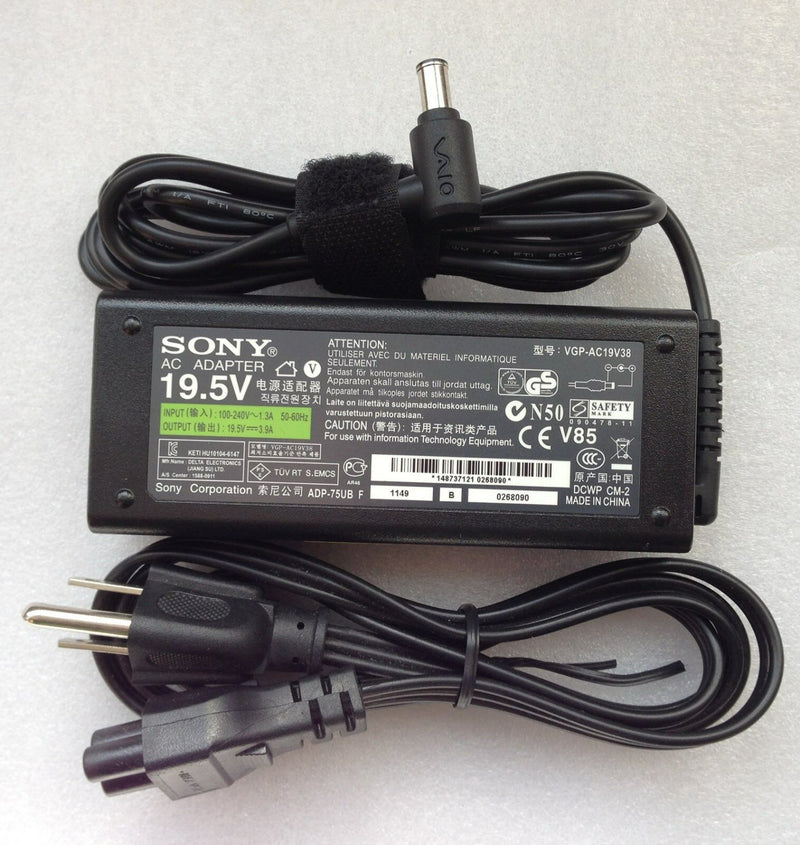 Original OEM AC Adapter for Sony Vaio VGN-N250E VGN-N320 VGN-N320E VGP-AC19V38