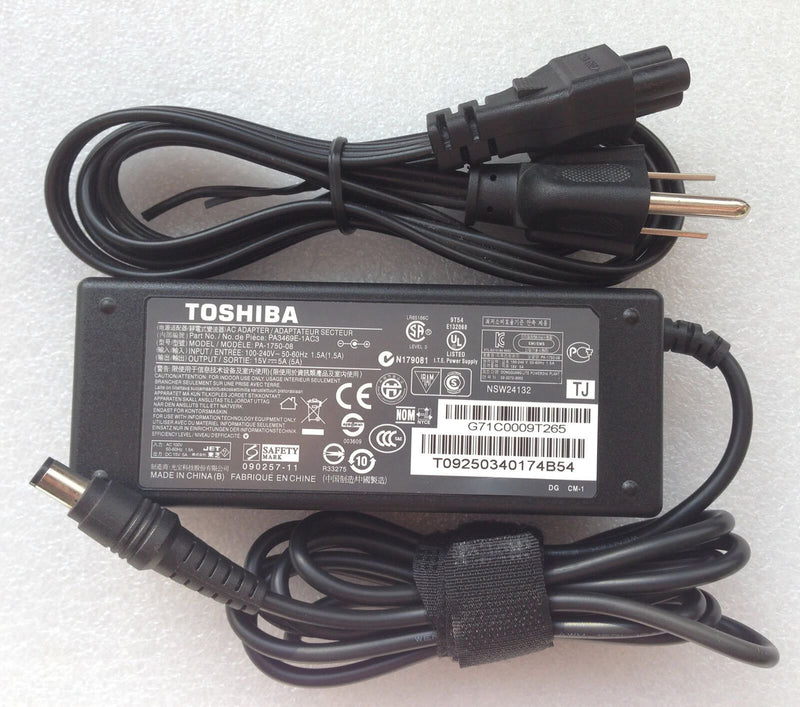 Original Genuine OEM 15V 5A AC Adapter PA3469E-1AC3 for Toshiba Satellite Laptop