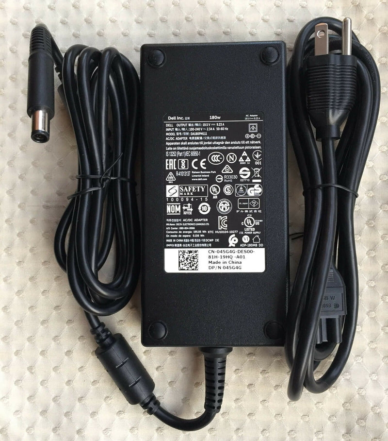 Original Dell 180W AC/DC Adapter&Cord for Dell G3 15 G3579-5467BLK Gaming Laptop