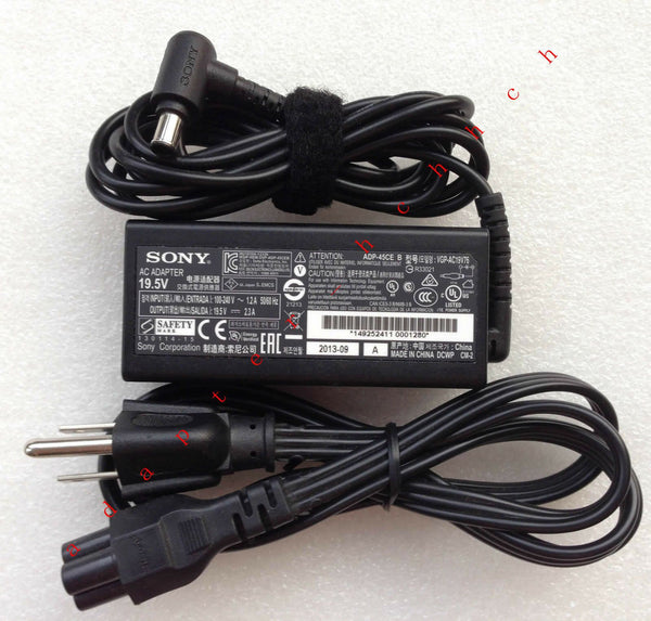 Original OEM Sony 45W 19.5V 2.3A AC Adapter for VAIO Fit 14A SVF14N16SAS Flip PC