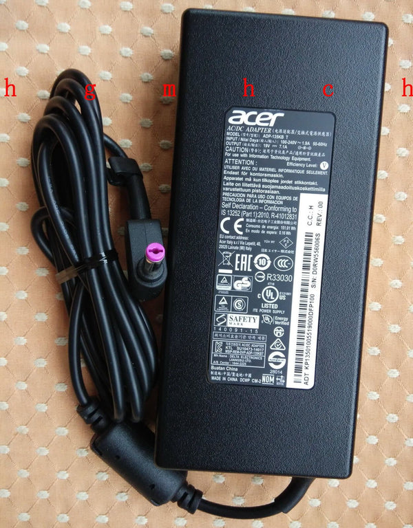 Original OEM Acer 19V 7.1A AC/DC Adapter for Aspire Nitro 5 AN515-51-74U4 Laptop