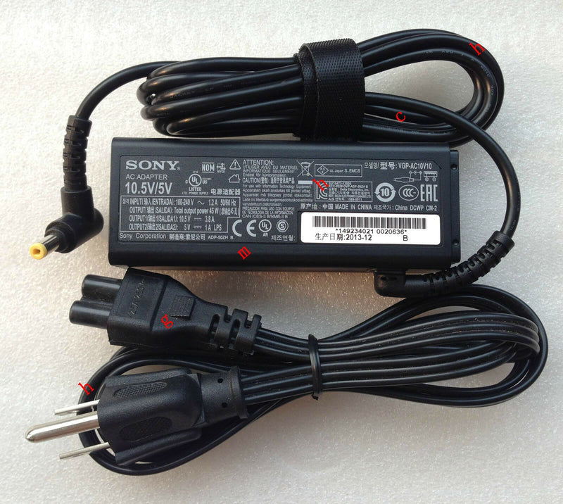 New Original Sony Vaio Pro 11 SVP11214CXB,VGP-AC10V10,ADP-50ZH B AC Adapter&Cord