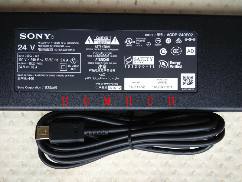 Original OEM Sony LED TV XBR-65X930D,ACDP-240E02,149311731 24V 10A AC/DC Adapter