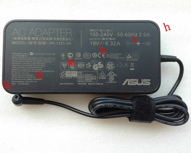 @Original Genuine OEM ASUS 120W Slim Charger ASUS N56VJ-DH71/i7-3630QM Notebook