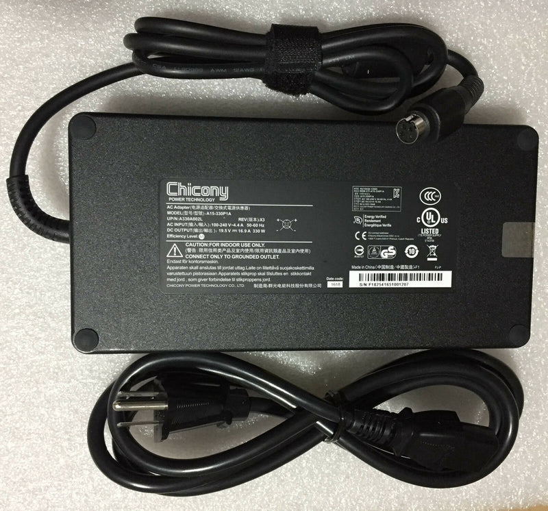 Original OEM Chicony 330W 19.5V 16.9A AC Power Adapter for Sager NP9876 Notebook