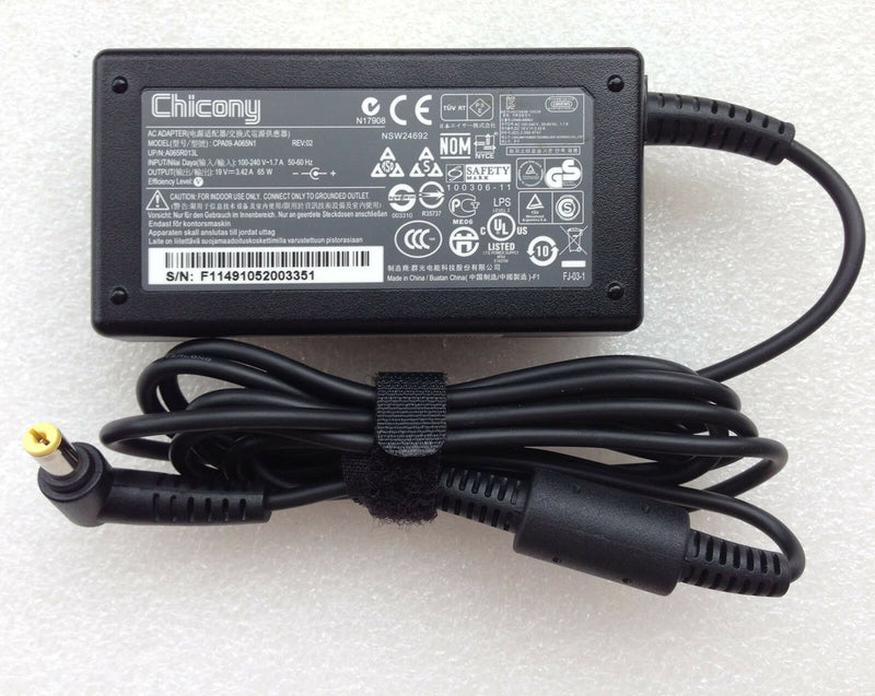 Original OEM Acer 65W Cord/Charger Aspire E1-430,E1-430G,E1-430P,E1-431,E1-431G