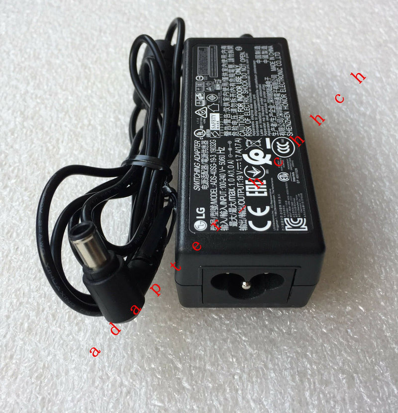 New Original OEM LG 19V 1.7A AC/DC Adapter for LG 20MT45A,20MT45B 22MT45A LCD TV