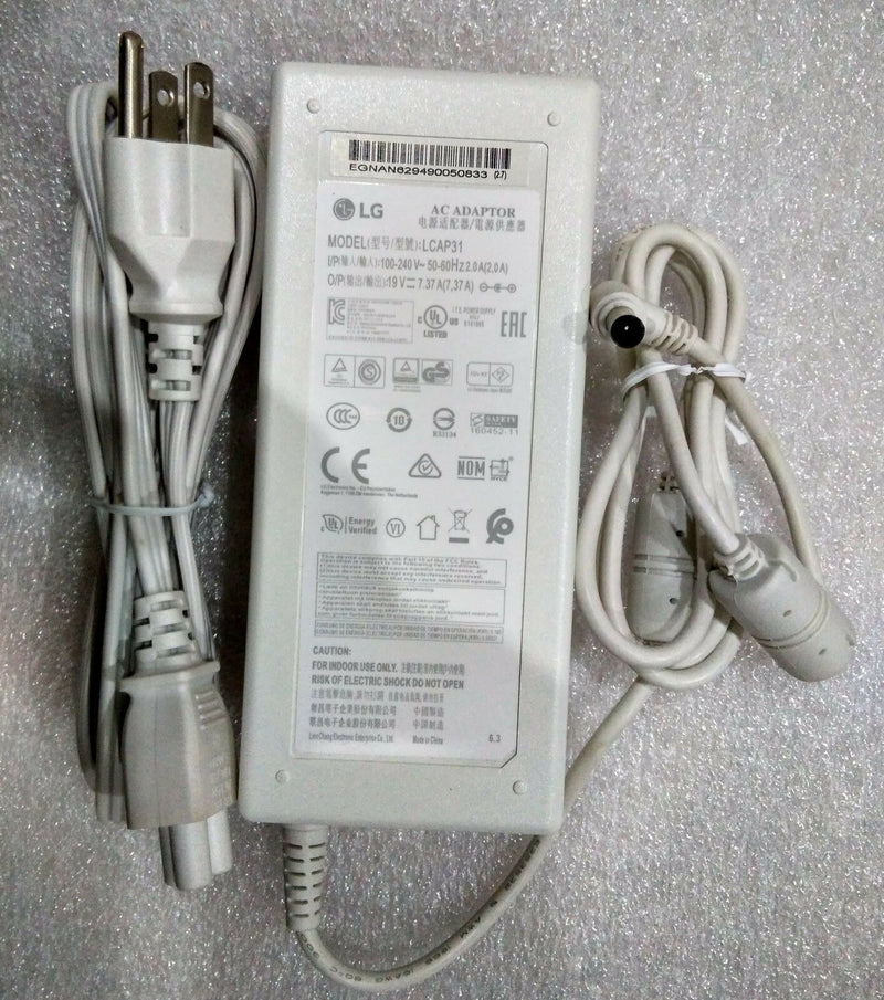 @New Original LG 19V 7.37A AC Adapter for LG 32MU89-W,LCAP31 IPS LED-LCD Monitor