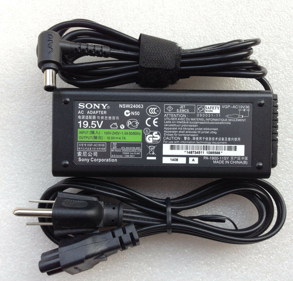 @Original Sony 19.5V AC Adapter&Cord for Sony Vaio PCG61611L,PCG61611U,PCG71411L