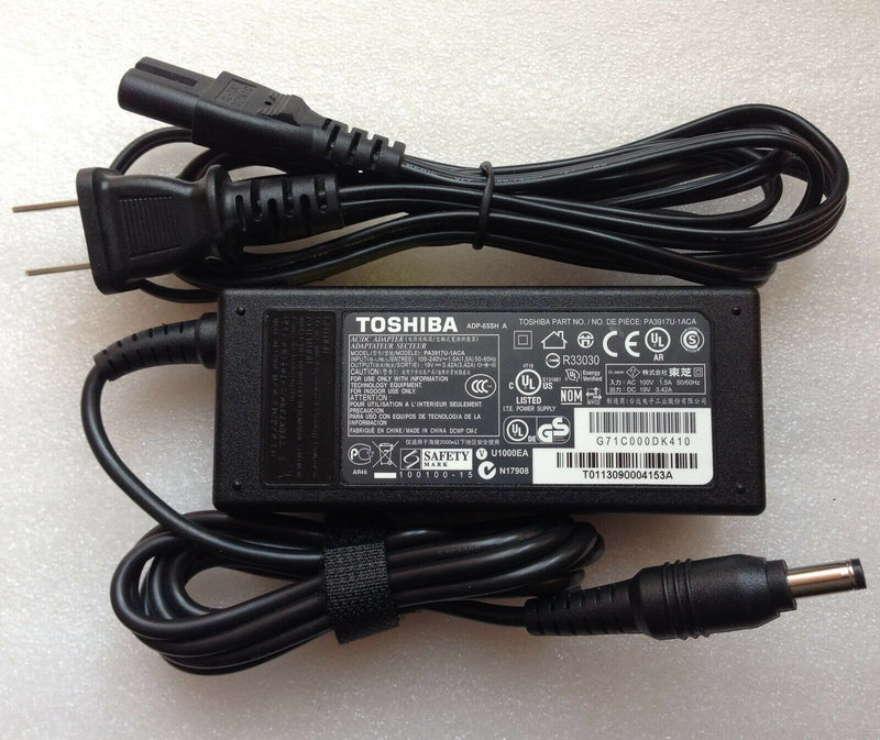 Original Genuine OEM Toshiba AC Adapter Cord/Charger Satellite C55T-A5296 Laptop