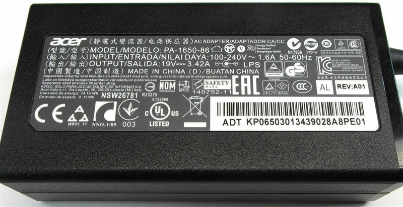 @Original OEM Acer 65W AC Adapter for Acer Spin 5 SP515-51N-59EE 2-in-1 Notebook