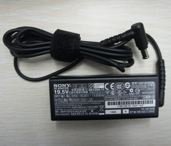 New Original Genuine OEM Sony 40W AC Adapter for Sony Vaio SVT13125CGS Ultrabook