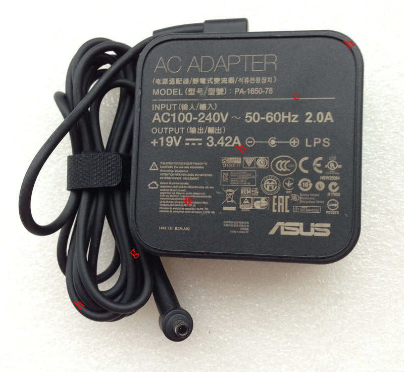@Original Genuine OEM ASUS 19V 3.42A 65W Cord/Charger ASUS B400A-XH51 Ultrabook