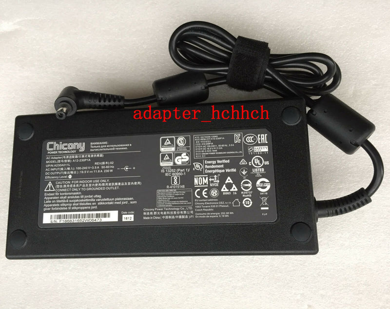 @Original OEM Chicony 230W AC Adapter for Clevo PA70HS(-G)/PA71HS(-G),A12-230P1A