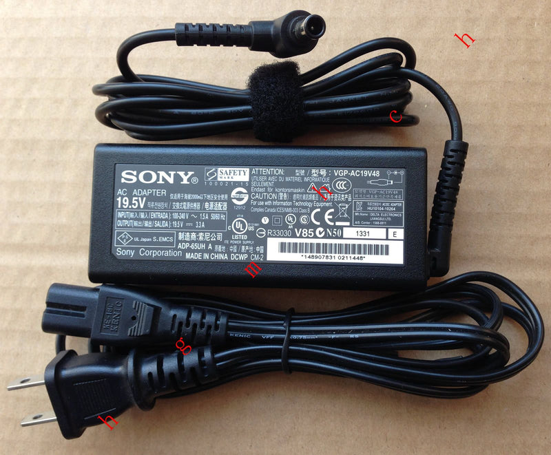 @New Original OEM 65W AC Adapter for Sony VAIO SVT1412ACXS,VGP-AC19V48 Ultrabook