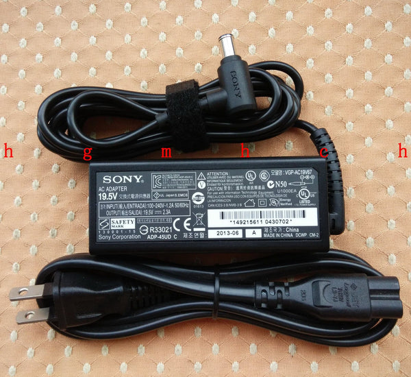 New Original Sony AC/DC Adapter&Cord for Sony Vaio SVF14AC1QL,VGP-AC19V76 Laptop