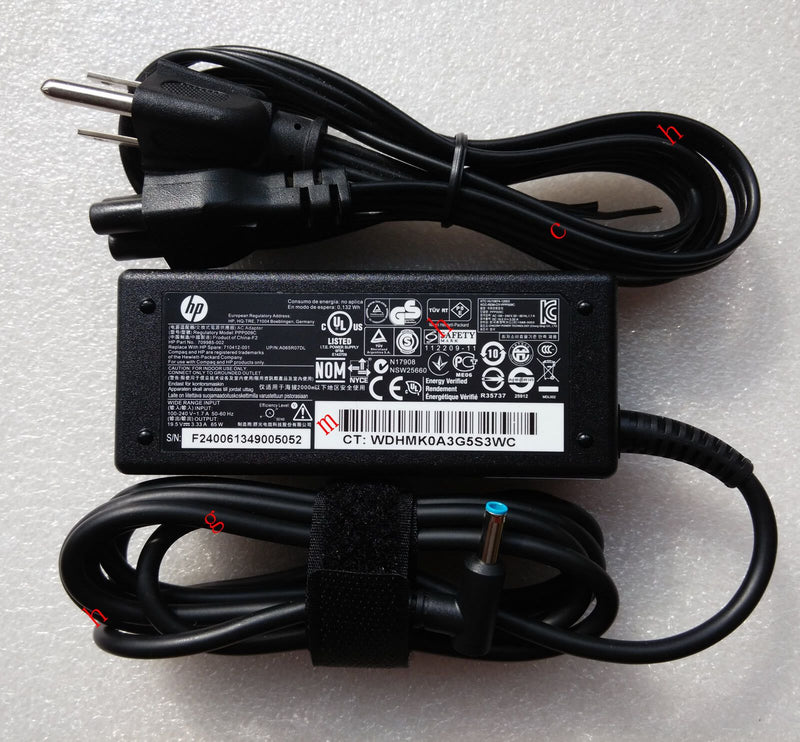 @New Original OEM HP 65W Cord/Charger Chromebook 14-q000sa,709985-002,710412-001