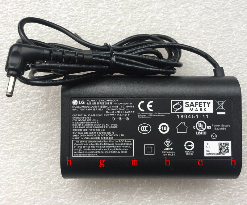 Original LG 48W AC/DC Adapter&Cord for LG gram 17Z990-V.AA75A1,19048E Ultra book