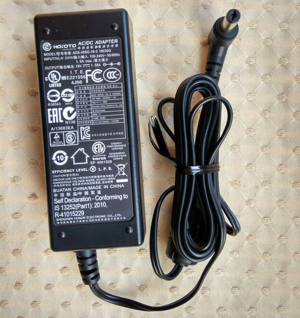 New Original OEM 19V 1.58A 30W AC Adapter&Cord for Acer G226HQL Hbid LCD Monitor