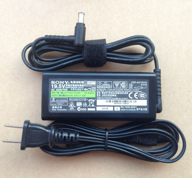 Original Genuine OEM Sony AC/DC Adapter for Sony Vaio Tap 21 SVT212A12L Computer