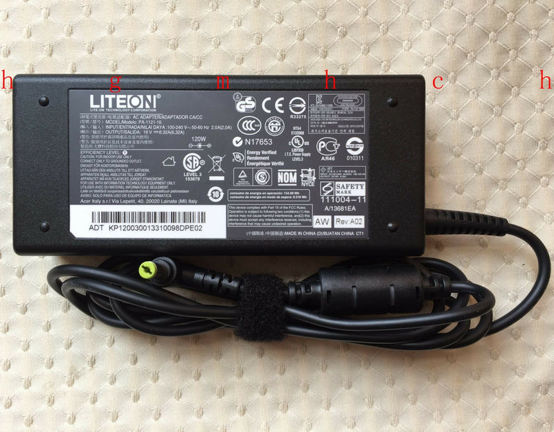 New Original Liteon Acer AC Adapter for Acer Aspire 8950G-2634G50Mnss,PA-1121-16