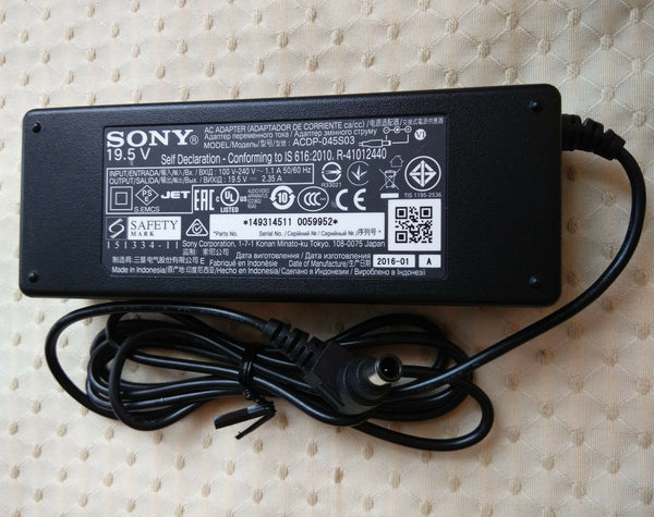 Original OEM Sony 19.5V AC Adapter&Cord for Sony LCD TV KDL-32WD603 KDL-32RD430