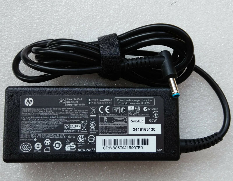 New Original Genuine OEM 65W AC Power Adapter for HP Pavilion 17-E056US Notebook