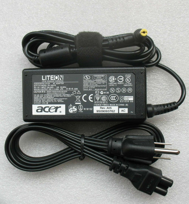 Original OEM Acer 65W Cord/Charger aspire V5-571-6614,V5-571-6647,V5-571-6662 PC