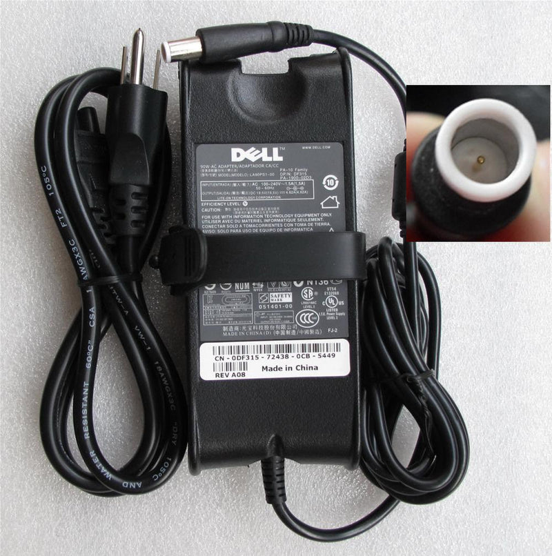 90W Original Genuine OEM AC Adapter Charger+Cord for Dell LA90PS1-00,DF315,PA-10