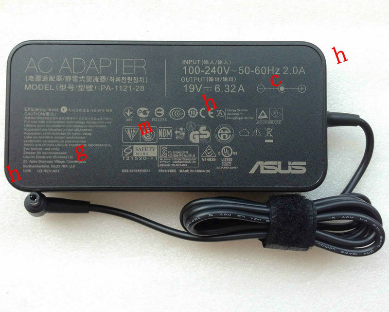 @Original Genuine OEM ASUS 120W Power Cord/Charger G56JK/i7-4710HQ Gaming Laptop